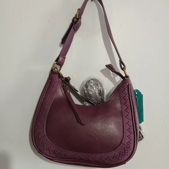 Pioneer NWT Womens Purple Handbag With 2 Straps. - Picture 6 of 10